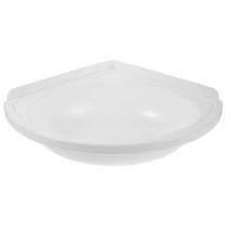 ELAYARD Wall Hung Small Corner Sink White Plastic Floating Basin Ideal for Bathroom Balcony