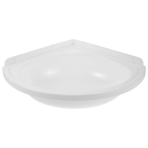 SEWCHICS White Triangular Corner Sink Wall Mounted Plastic Basin for Bathroom Balcony RV Spaces