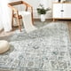 thumbnail image 1 of Alfombra Area Jinchan, lavable, vintage, 120 x 180 cm, con estampado floral azul, 1 of 6