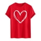 thumbnail image 4 of Tops para hombre, blusas y camisas de cuello redondo y manga corta para hombre. Camiseta/camisa informal de cuello redondo y manga corta con estampado de corazones para hombre. Tops de poliéster para, 4 of 5
