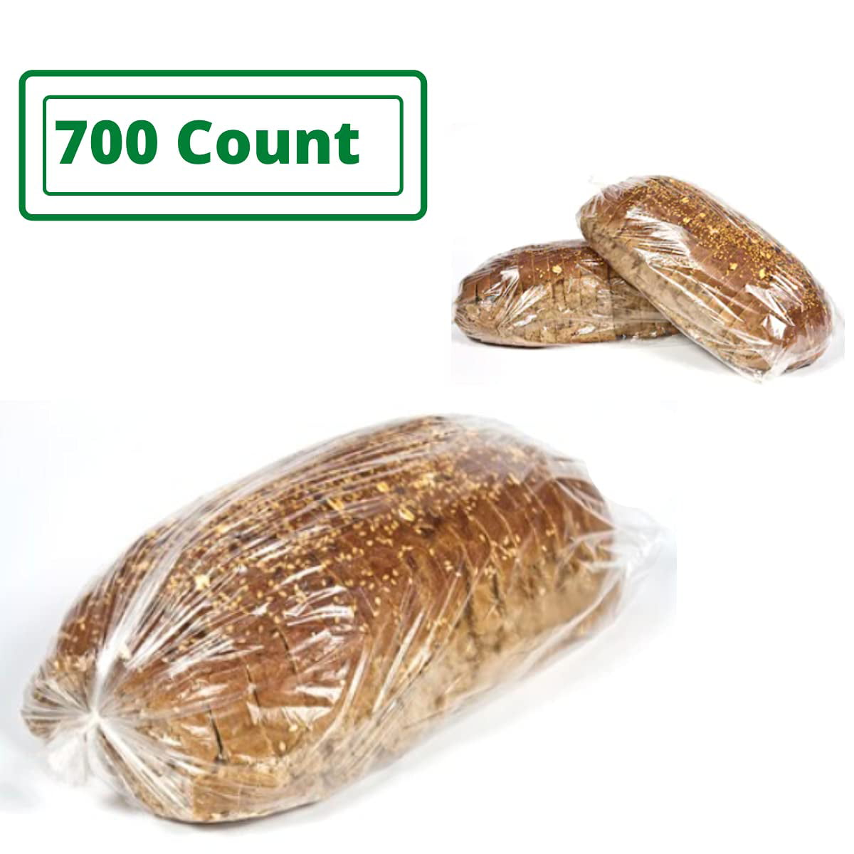 Value Pack Bread Loaf Plastic Bags 8” x 4” x 20” 700-count 