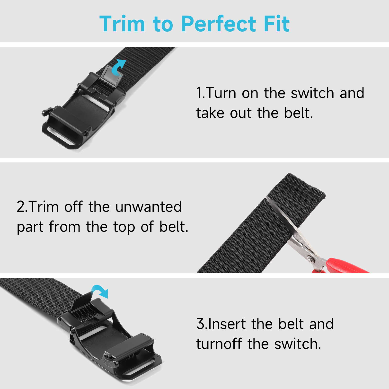 Gaekeao Ratchet Nylon Belt with Automatic Buckle photo 8