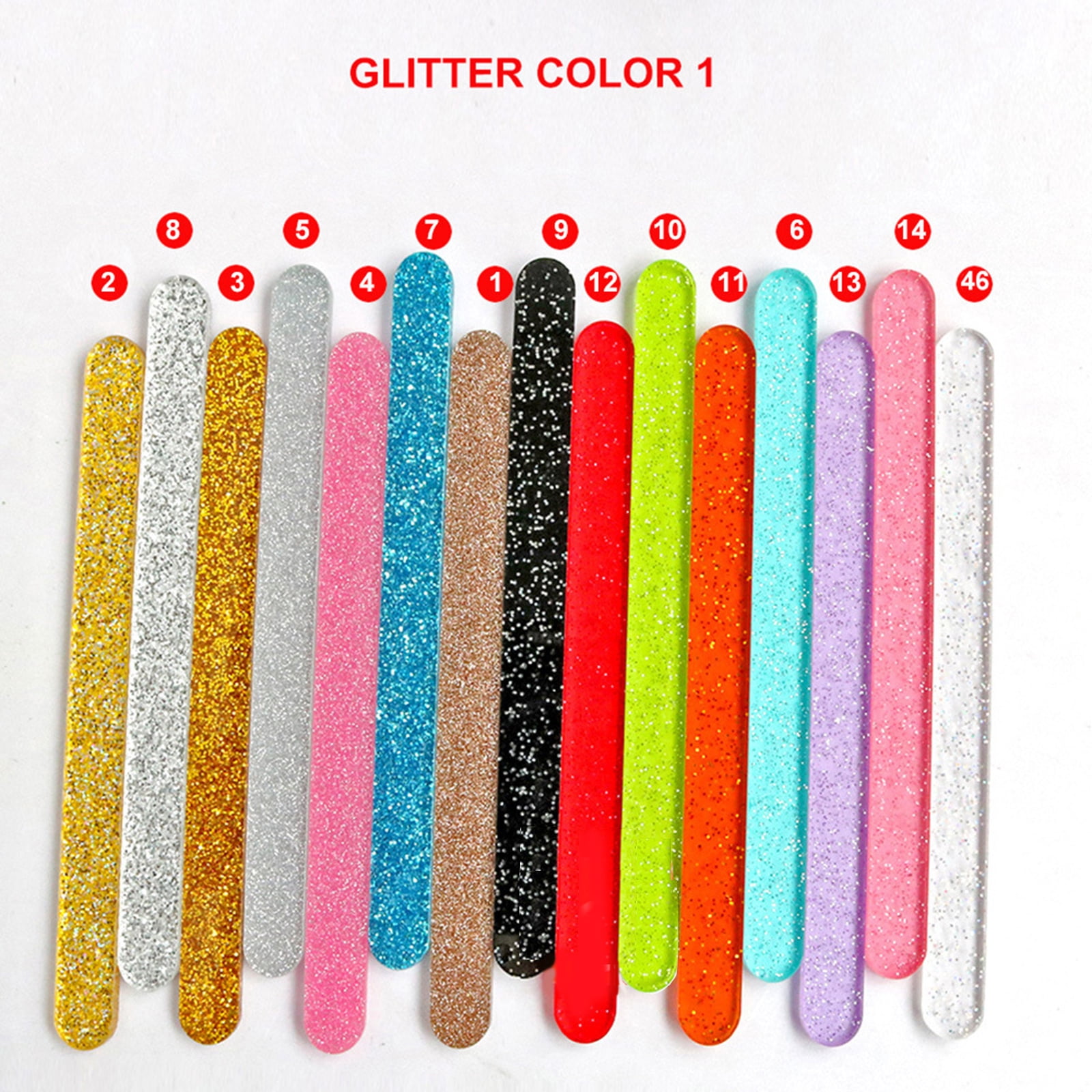 Set of 50 Acrylic Ice Cream Sticks Popsicles Stick Multicolor Ice Cream Tools Making Kitchen Accessories