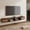 Caramel Oak, variant on Modern Rattan Floating TV Stand, Wall-Mounted Entertainment Center for TVs up to 80 Inches with Doors, Under TV Storage, 70 Inch, Oak
