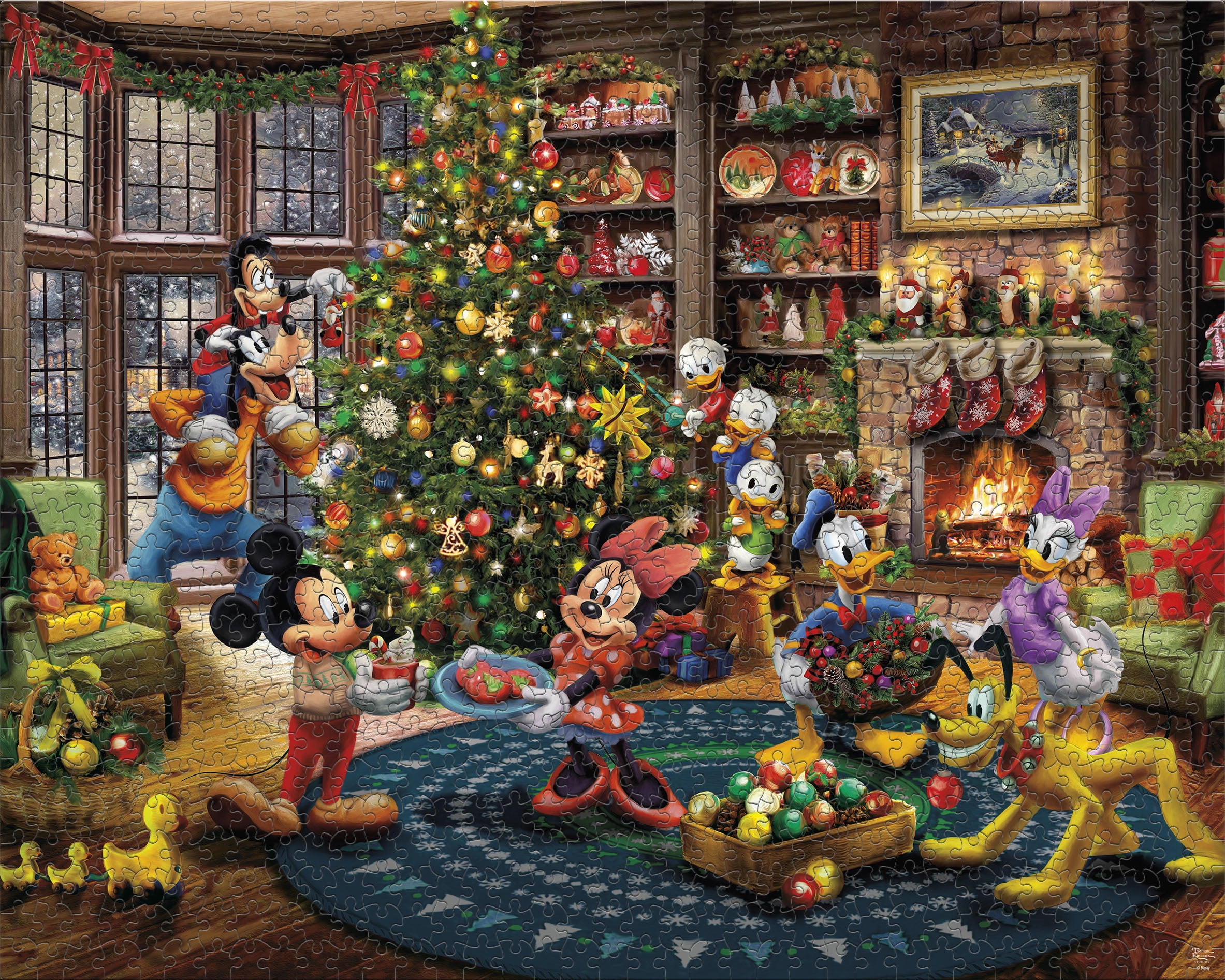 Ceaco Holiday 1000 Piece Mickey and Minnie Christmas (Thomas