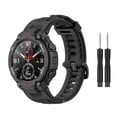 thumbnail image 1 of Babyvalley Band Compatible Con Amazfit T-Rex/T-Rex Pro Pulseras De Silicona Correa De Pulsera Para Amazfit T-Rex/T-Rex Pro Accesorios De Reloj Inteligente Con Herramientas De Instalación (Negro), 1 of 5
