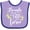 Lavender and Purple, variant on Inktastic Though She Be but Little She is Fierce Shakespeare Girls Baby Bib