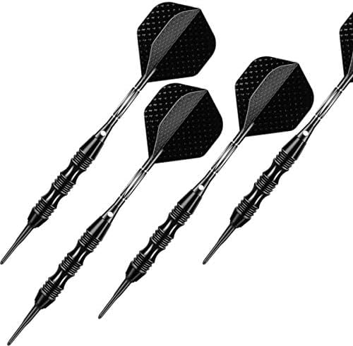 Professional Soft Tip Darts Set 20 Grams - 50 Rubber O-Rings + 30 Darts Plastic Tip + Aluminum Shafts + 6 Standard Flights + Portable Case for Electronic Dart Board