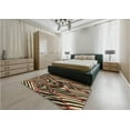 thumbnail image 4 of Ahgly Company Indoor Square Patterned Blood Night Red Area Rugs, 8' Square, 4 of 6