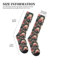thumbnail image 4 of Sikiie Rose Flowers 1 Pairs Compression Socks for Men and Women 15-20 mmHg Running Support Socks, 4 of 7