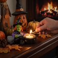 thumbnail image 5 of Witch Halloween Decorations with Candle Holder, Spooky Halloween Table Decor for Halloween Party, Purple Halloween Decor for Home Centerpiece, 5 of 6