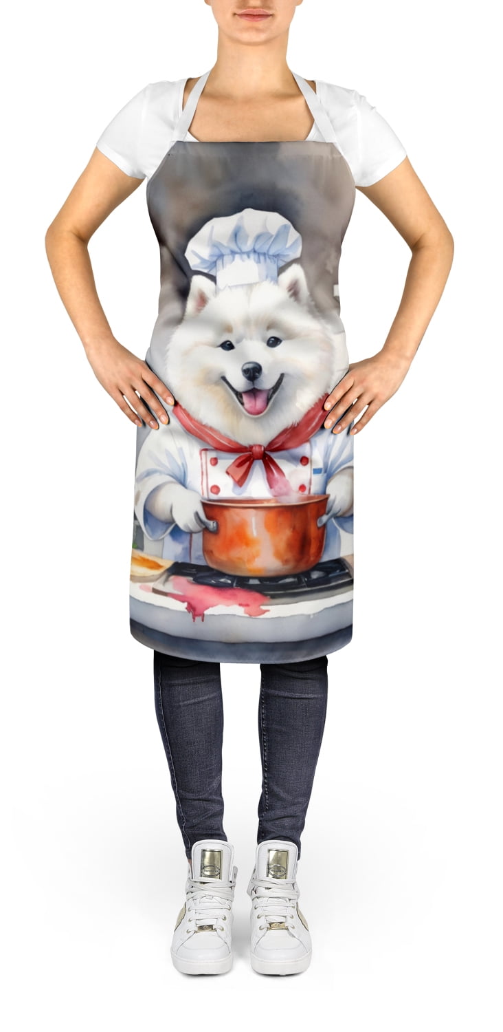 Samoyed The Chef Apron 27 in x 30 in