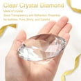 thumbnail image 3 of Pesa de papel de cristal claro en forma de diamante, 80 mm (3.1") diamante artificial para regalos de cumpleaños, fiestas y bodas (transparente), 3 of 7