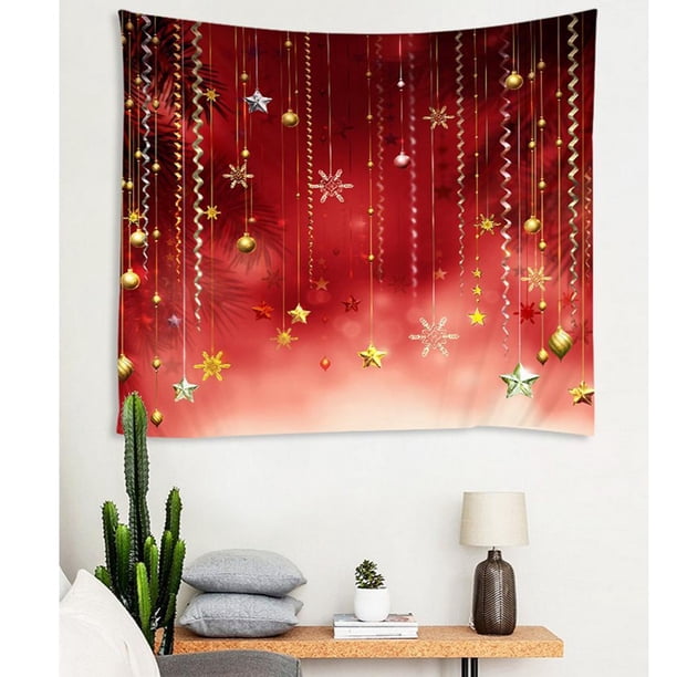 Tapiz navideño para colgar en 60x60 "para decoración para hogar de perfecl Tapiz de decoración de pared