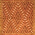thumbnail image 1 of Ahgly Company Indoor Square Southwestern Orange Country Area Rugs, 8' Square, 1 of 1