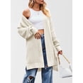 thumbnail image 5 of Long Cardigan Sweaters for Women Fall Trendy Oversized Open Front Winter Coat White  Color S, 5 of 8