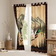 thumbnail image 3 of Homewish Female Men Women Mallard Duck Black Out Curtains,Jungle Animal Curtains Pack of 2 (42x63 Each),Vintage Cabin Bedroom Curtains,Breathable Home Decor, 3 of 6