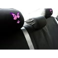 thumbnail image 5 of Yupbizauto New Embroidered Butterfly Design Car Truck SUB Seat Headrest Covers Universal Fit Pairs, 5 of 5