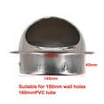 thumbnail image 2 of Grille Ronde de Sortie d'Air Extérieure en Acier Inoxydable, Couvercle d'Évent de Chauffage et de Refroidissement, 2 of 9
