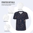 thumbnail image 3 of Vsdgher Copper-Gold Gloss Outline Flower Mens T-Shirts Baseball Vintage Fashionable Lightweight Casual Crew Neck Slim Fit with Long Sleeves-4X-Large, 3 of 7