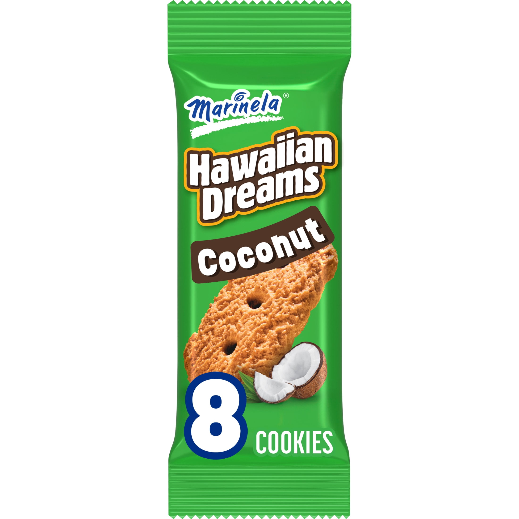 (3 pack) Marinela Hawaiian Dreams Coconut Cookies, 2.54 oz