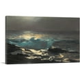 thumbnail image 1 of ARTCANVAS Moonlight - Wood Island Light 1894 Canvas Art Print by Winslow Homer - Size: 18" x 12" (0.75" Deep), 1 of 9