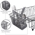 thumbnail image 3 of Kitchen Details Cutlery Basket in Black, 3 of 6