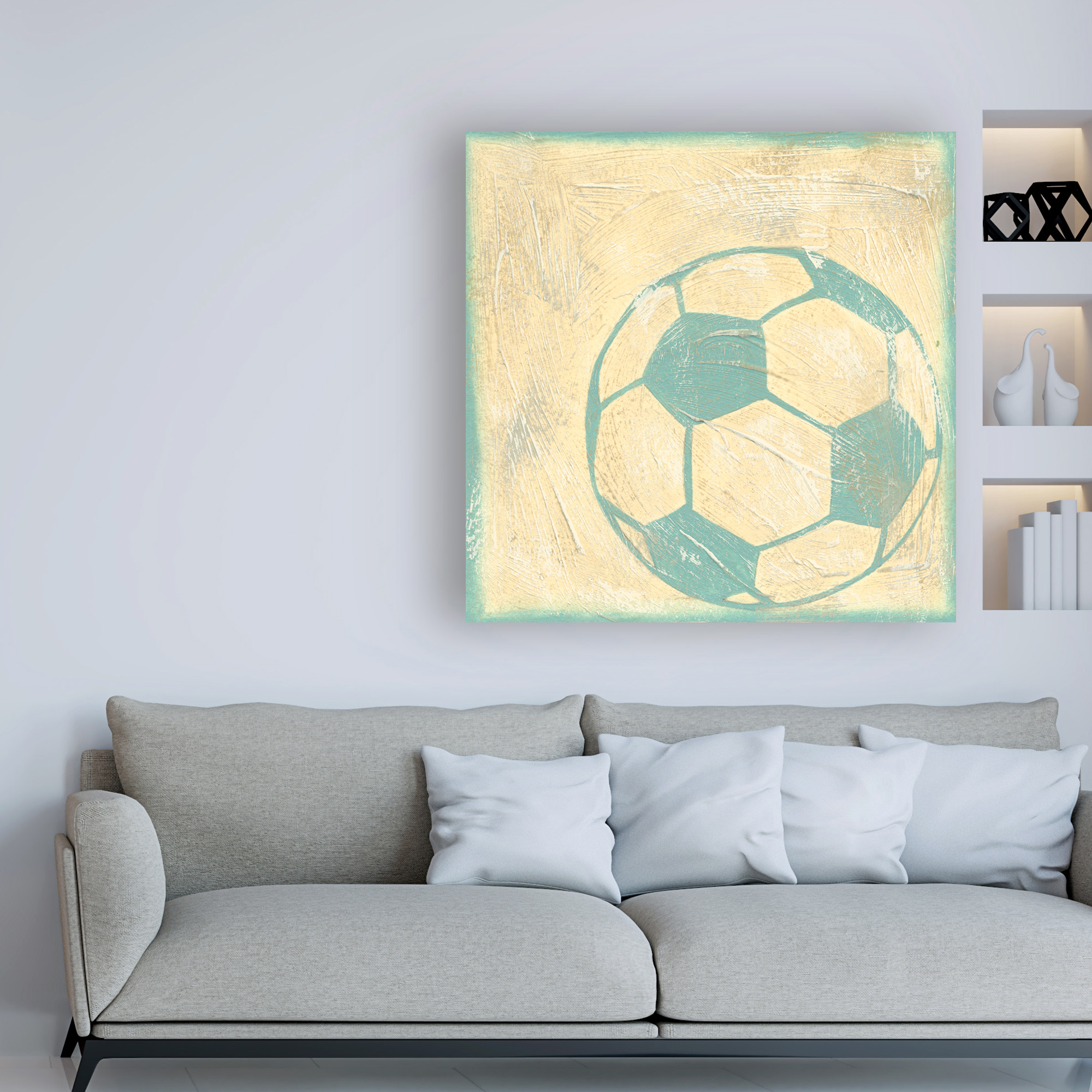 Trademark Fine Art 'Soccer Rules' Canvas Art by Chariklia Zarris