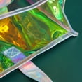 thumbnail image 5 of Large Holographic Tote Bags with Handles Iridescent Beach Bags Waterproof Handbag Clear Beach Tote Bag for Work Stadium Travel, 5 of 7