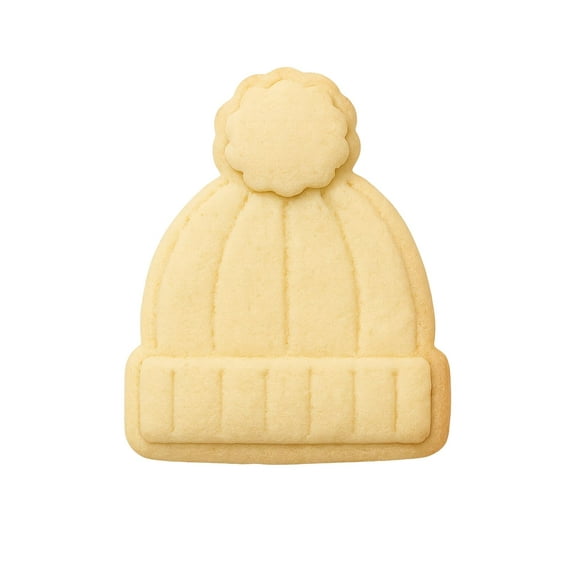 Pom Pom Beanie Cookie Cutter - 4x3.32" Fun Winter Baking for Kids