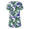 thumbnail image 4 of Drses Womens Summer Tops Women's Casual Round Neck Button Printed Short Sleeve Blouse Tops for Women Trendy, 4 of 5