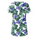 thumbnail image 5 of Blusas de Manga Corta para las Mujeres Botón Impreso Cuello Redondo Top Casual, Blusas para las Mujeres Casual, 5 of 5