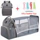 thumbnail image 1 of Mochila plegable para mamá, bolsa ligera y portátil para cuna, de gran capacidad, para bebé y Mujer, 1 of 4