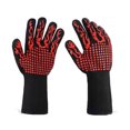 thumbnail image 1 of Guantes para barbacoa, resistentes al calor, guantes de horno de silicona resistentes al fuego con aislamiento para cocinar, asar a la parrilla Ofspeizc CPB-US-DYP262-1, 1 of 5