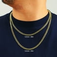 thumbnail image 2 of Nuragold 10k Real Yellow Gold Cuban Curb Link 5.5mm Chain Necklace (16"-30") Italian Jewelry for Men & Women, 2 of 10