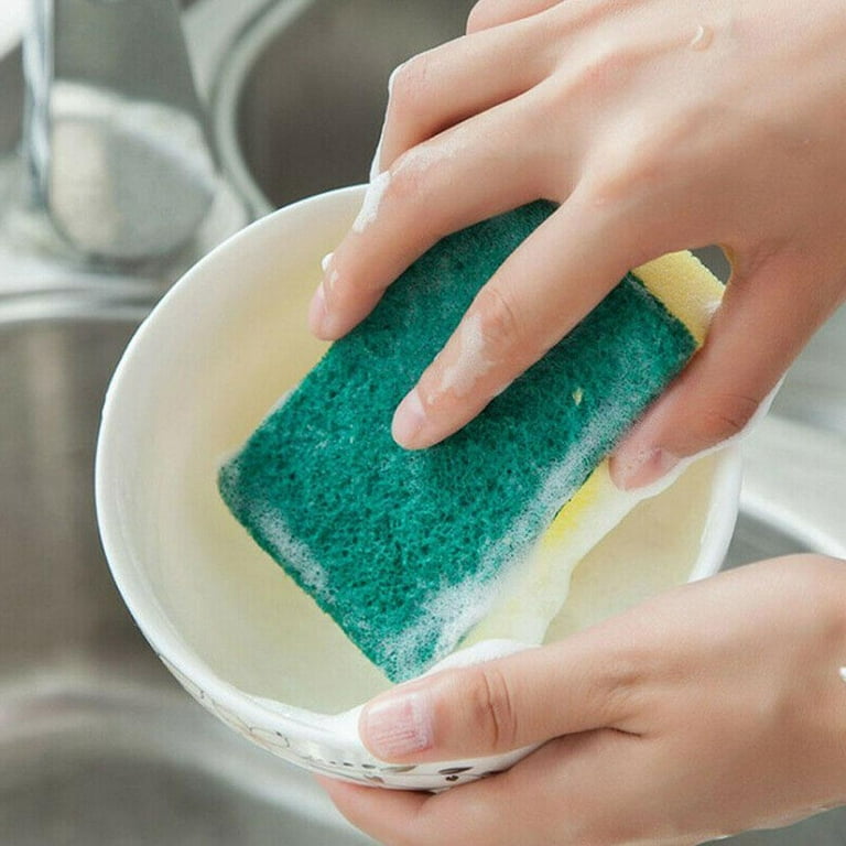 GONGWU 20 Pcs Cleaning Scrub Sponges Heavy Duty Scrub Sponge Kitchen Dish,  Sink and Bathroom Cleaning Scrubber Sponge Abrasive Scrubber Sponge Dish  Pads P4C4 
