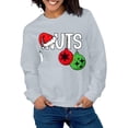 thumbnail image 1 of SOMOWI Chandails en Molleton de la Saint-Valentin pour Femmes Couples Tendance Chandail Assorti Sans Capuche Col Rond Festif Vacances Famille Gris Clair Vêtements d'Hiver S, 1 of 4