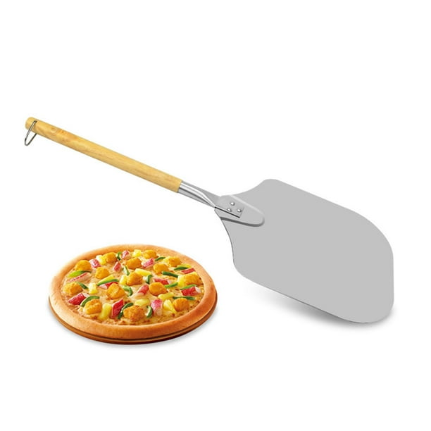 Spatule à pizza avec cutter manche en bois pagaie à pizza pour
