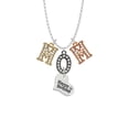 thumbnail image 2 of Delight Jewelry Silvertone Large Happy Birthday Heart Multi-Colored Crystal Mom Charm Necklace, 2 of 5