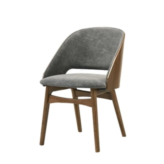 Acme Set of 2 Side Chair in Sand Linen and Walnut Finish 60747