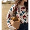 thumbnail image 1 of Suéter suave estilo Nuo para mujer de otoño e invierno, ropa exterior pequeña, suéter grueso adelgazante que combina con todo estilo occidental, 1 of 6