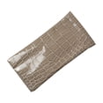 thumbnail image 2 of 2 Pack Assorted Patent Leather Eyeglass Case Spring Top Faux Croco Brown Beige, 2 of 3