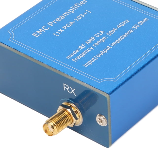 Módulo amplificador de bajo ruido de banda ancha de 50 M a 4 GHz Plug and Play Módulo LNA de alta ganancia de CC de 9 a 15 V para sistema de comunicación