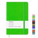 thumbnail image 1 of Wiisdatek Cuaderno Diario con tapa dura forrada, papel grueso premium de 100 g/m² con bolsillo interior para escribir notas, tomar notas, oficina, escuela, 5 "? 8,25" (verde), 1 of 7