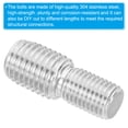 thumbnail image 4 of Unique Bargains M16*M20*50 Double End Threaded Stud Screw Bolt, 5 Pack 304 Stainless, 51mm Long, 4 of 5