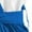 Blue, variant on HUANBAI Girls' Flutter Sleeve Color Block Princess Dress | Korean Style Pleated Skirt Spring Summer Outfit A-line Sundress 9-10 Years