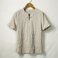 thumbnail image 2 of BOBOGOJP T-Shirts en Coton Surdimensionnés pour Hommes, Manches Courtes, Col Rond, Coupe Décontractée (Kaki, 4TG), 2 of 3