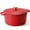 Red, variant on Carote Enameled Cast Iron Dutch Oven, 5QT Pot with Lid for Cooking, Roasting, Baking & Braising, Easy Cleaning, White