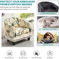 thumbnail image 5 of CHUNTIAN 2 Piece Club Chair Slipcover Stretch Barrel Chair Covers Printed Tub Chair Slipcovers Soft Armchair Sofa Cover Removable Couch Furniture Protector Arm Chair Cover for Living Room,D29, 5 of 5