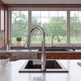 thumbnail image 3 of Pemberly Row 17" Drop-In Rectangular Granite Composite Kitchen Prep Sink, 3 of 9